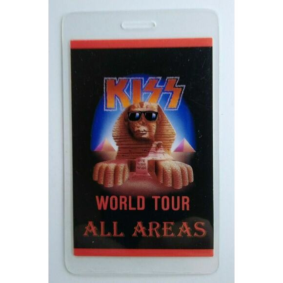KISS Hot In The Shade Backstage Pass Original Hard Rock Music Concert 1989 - Picture 1 of 4